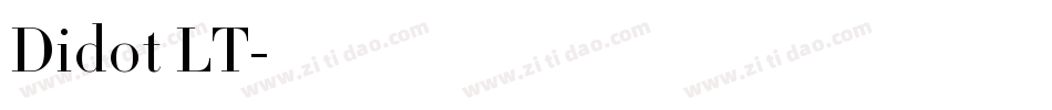 Didot LT字体转换
